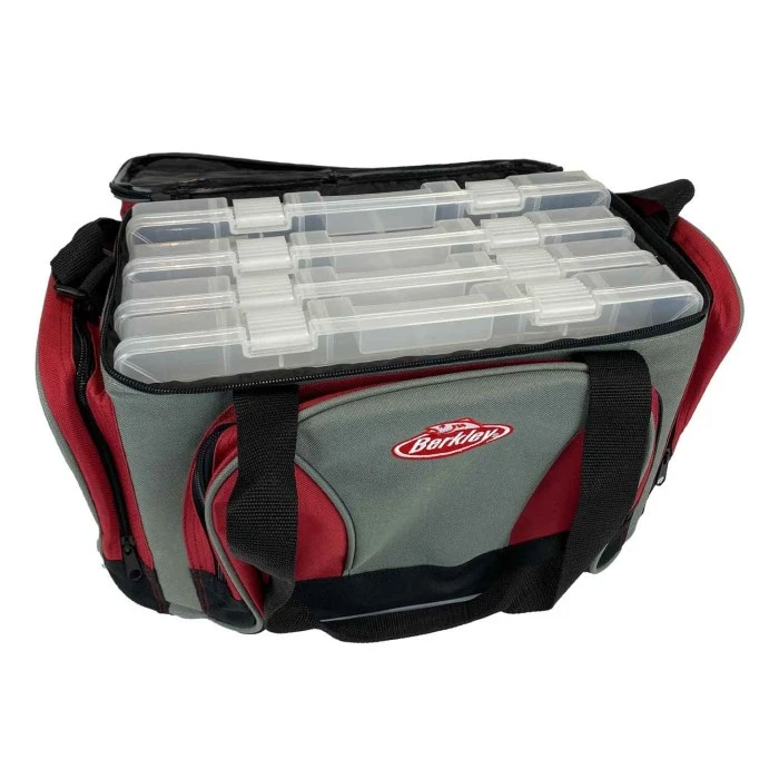 Berkley Betesväska Inkl 4 Askar, Grå/vinröd 2 Berkley Betesväska Inkl 4 Askar, Grå/vinröd - Image 2