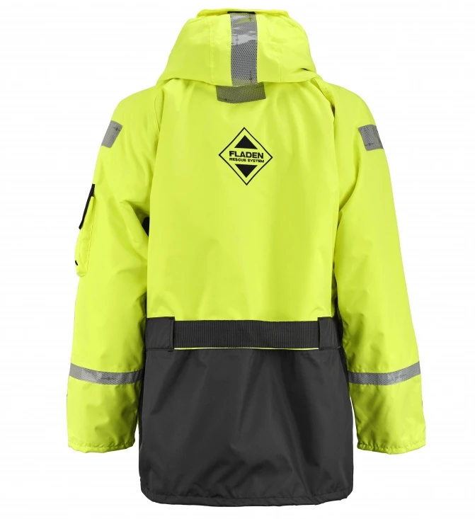 Fladen Flytjacka 846XY Svart/gul 2 Fladen Flytjacka 846XY Svart/gul - Image 2