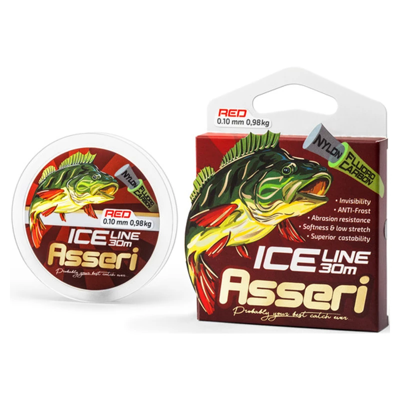 Asseri Icefishing Line Red 30m 1 Asseri Icefishing Line Red 30m