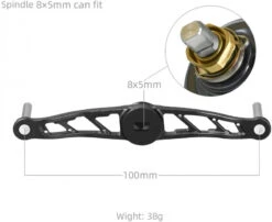 Gomexus Crank Handle Silver/Aurora Knob -Kalastustarvikekauppa BS120TN27TCJ1r 5