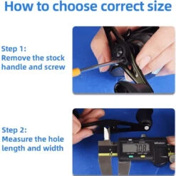 Gomexus 98mm Carbon Swept Handle With 30mm Carbon Knob 10 Gomexus 98mm Carbon Swept Handle With 30mm Carbon Knob -Kalastustarvikekauppa DCS98FA30BKBKr 5