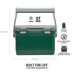 Stanley The Easy Carry Outdoor Cooler 6.6L Green -Kalastustarvikekauppa ST1001622060 6