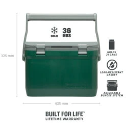 Stanley The Easy Carry Outdoor Cooler 15.1L - Green -Kalastustarvikekauppa ST1001623068 6