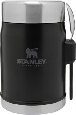 Stanley The Legendary Food Jar + Spork .4L - Matte Black -Kalastustarvikekauppa ST1009382005 4