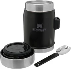 Stanley The Legendary Food Jar + Spork .4L - Matte Black -Kalastustarvikekauppa ST1009382005 5