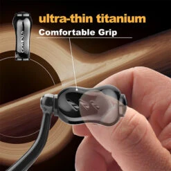 Gomexus Smoke Jedi Series 22mm Titanium Knob - Smoke -Kalastustarvikekauppa T22STSK 4